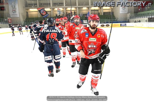 2019-11-16 Valpellice Bulldogs-Hockey Milano Bears 8435 Squadra